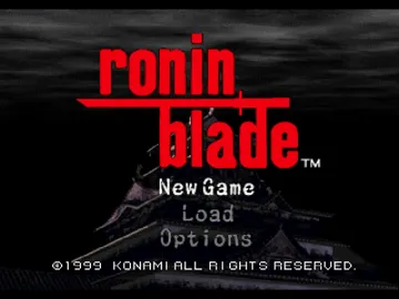 Ronin Blade (EU) screen shot title